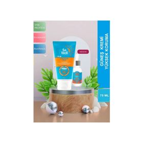 So Well Plus Yüz Güneş Kremi 75 ml + Hyaluronic Acid Serum