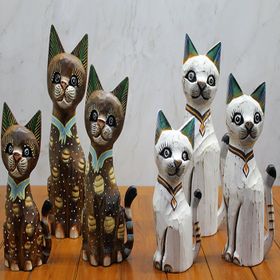 Sobepy 3 Sutama 2 Ahşap 3’lü 50 cm Kedi Seti