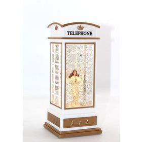 Sobepy ALK1825 Telefon Kulübeli Işıklı Müzikli Kar Küresi