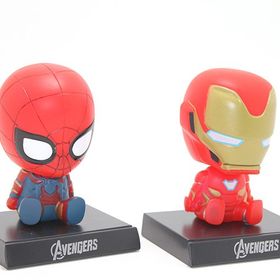 Sobepy ALK2858 Iron Man ve Spider Man Kafa Sallayan Figür