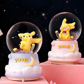 Sobepy ALK3116 Pokemon İçi Dönmeli Üflemi Işıklı Müzikli Büyük Boy Kar Küresi