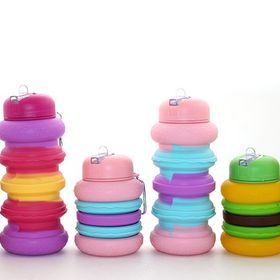 Sobepy ALK3138 500 ml Katlanabilir Portatif Silikon Su Şişesi