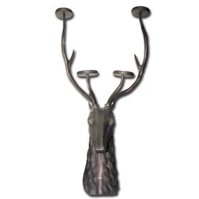 Sobepy KSK326 112 cm Metal Geyik Büstü Şamdan