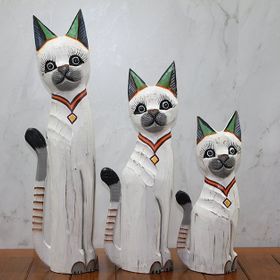 Sobepy Okas 1 Ahşap 3’lü 50 cm Kedi Seti