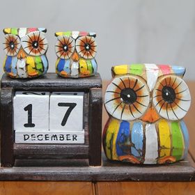 Sobepy Polos 18 Ahşap Baykuş Takvim