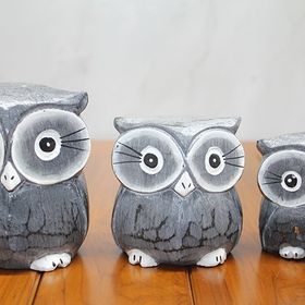 Sobepy Polos 2 Ahşap 3’lü Baykuş Seti