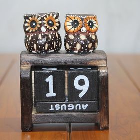 Sobepy Polos 22 Ahşap Baykuş Takvim