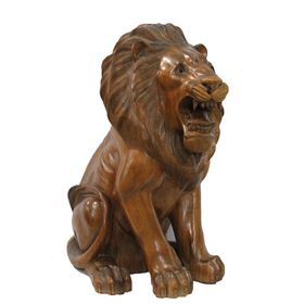 Sobepy ST00037 50 cm Ahşap Aslan Figürü