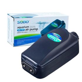 Sobo 2 Çıkışlı SB-748 8W 3.5 Lt/min Akvaryum Hava Motoru