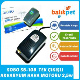 Sobo SB-108 2.5W 3 lt Tek Çıkışlı Hava Motoru