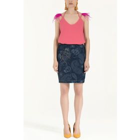 Societa 80638 Lacivert Kadın Etek