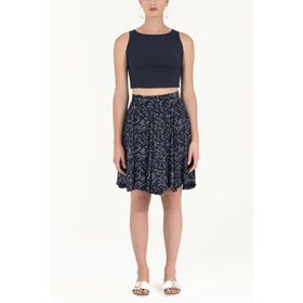 Societa 80996 Lacivert Kadın Etek