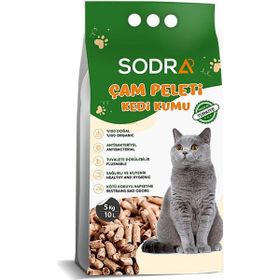 Sodra 5 kg 10 lt Çam Peleti Doğal Kedi Kumu