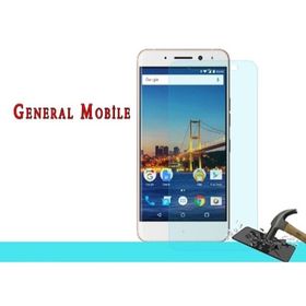 Soffany General Mobile GM5 Plus Kırılmaz Ekran Koruyucu Temperli Cam