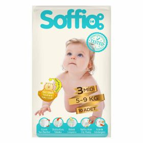 Soffio No:3 Midi 10 Adet Bebek Bezi