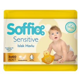Soffıo Sensitive 3x60 Islak Havlu