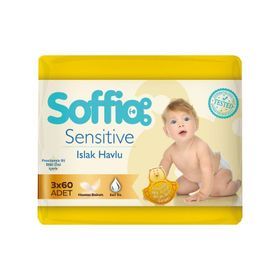 Soffıo Sensitive 3x60 Islak Havlu