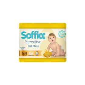 Soffıo Sensitive 3x60 Islak Havlu