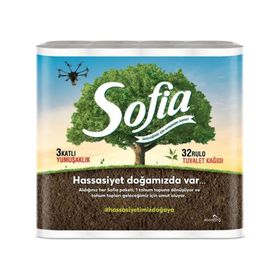 Sofia 3 Katlı 32'li Ecording Tuvalet Kağıdı