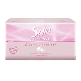 Sofia Skin Love 100'lü Pudra Kokulu Mendil
