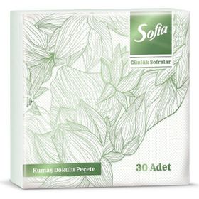 Sofia Yeşil 30'lu Kumaş Dokulu Peçete
