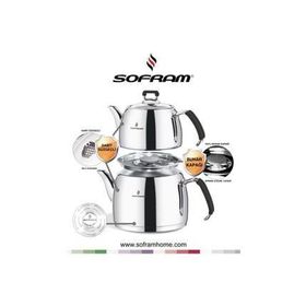Sofram Mars Orta Boy Siyah Çaydanlık Takımı