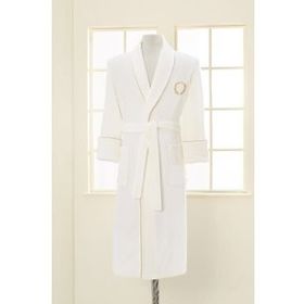 Soft Cotton Ekru Şehzade Bornoz