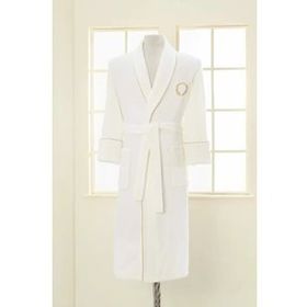 Soft Cotton Ekru Şehzade Bornoz