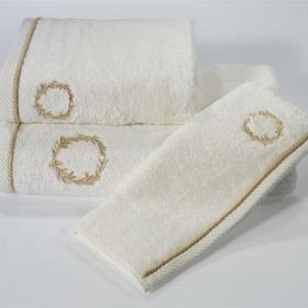 Soft Cotton Şehzade 50x100 cm Ekru Havlu