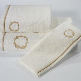 Soft Cotton Şehzade 50x100 cm Ekru Havlu