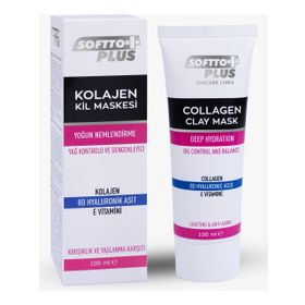 Softo Plus 100 ml Kolajen Yağ Kontrol ve Dengeleyici Kil Maskesi