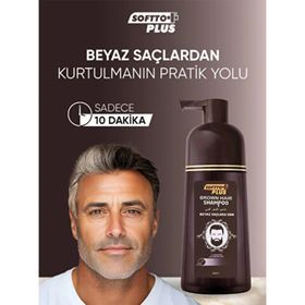 Softo Plus Brown Hair 2x200 ml Kahverengi Beyaz Kapatıcı Şampuan