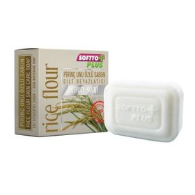 Softto Plus 100 gr Pirinç Unu Özlü Cilt Beyazlatıcı Leke Sabunu