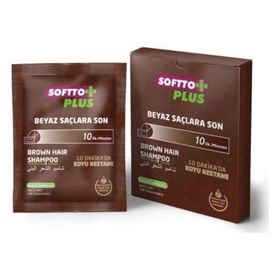 Softto Plus 10x25 ml Brown Hair Şampuan