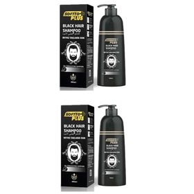 Softto Plus Beyaz Saçlar İçin 2x350 ml Siyah Şampuan