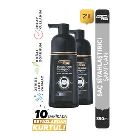 Softto Plus Black Hair 2x350 ml Beyaz Saçlar İçin Siyah Şampuan
