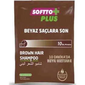 Softto Plus Brown Hair 21 ml Koyu Kestane Şampuan