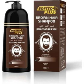Softto Plus Brown Hair Shampoo 350 ml Koyu Kestane Şampuan