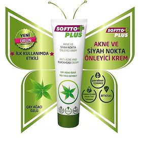 Softto Plus Çay Ağacı Özlü 50 ml Akne ve Siyah Nokta Önleyici Krem