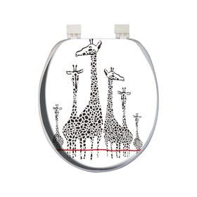 Softy Zürafa Classic Desenli Yumuşak Klozet Kapağı