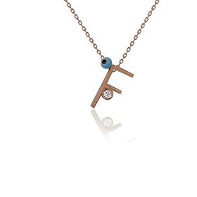 Söğütlü Silver F Harf Gümüş Kolye