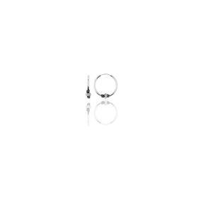 Söğütlü Silver Gümüş 12 mm Mini İşlemeli Halka Küpe