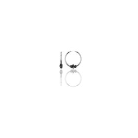 Söğütlü Silver Gümüş 12 mm Mini İşlemeli Halka Küpe