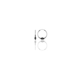 Söğütlü Silver Gümüş 12 mm Mini İşlemeli Halka Küpe