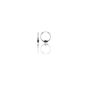 Söğütlü Silver Gümüş 12 mm Mini İşlemeli Halka Küpe