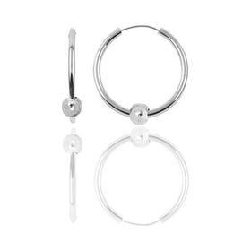 Söğütlü Silver Gümüş 12 mm Mini Sade Toplu Halka Küpe