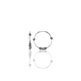 Söğütlü Silver Gümüş 17 mm Oksisli Halka Küpe