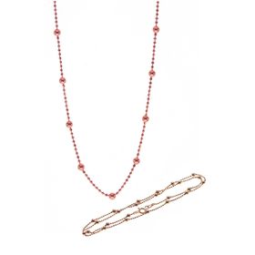 Söğütlü Silver Gümüş 45 cm Rose Top Top Zincir