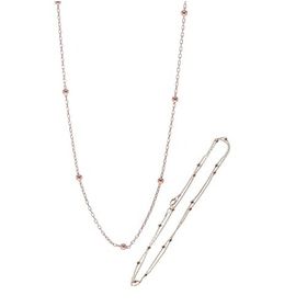 Söğütlü Silver Gümüş 50 cm Rose Top Top Zincir