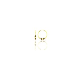 Söğütlü Silver Gümüş Altın Yaldızlı 12 mm Mini Toplu Halka Küpe
